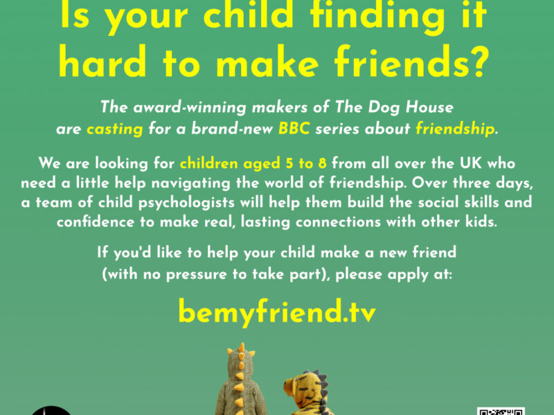 Media Opportunity | New BBC Series — Be My Friend