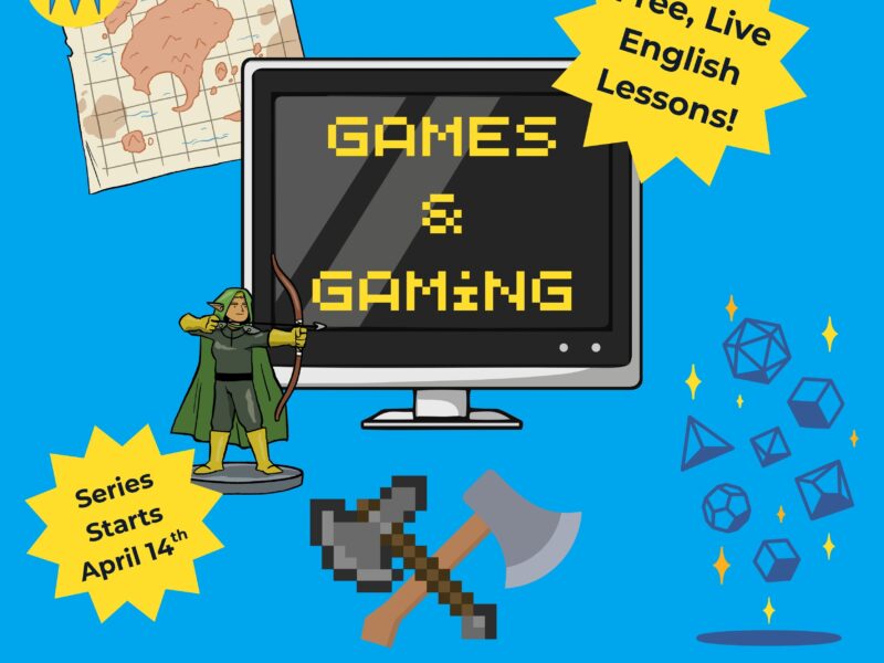 Free English Lessons: Games and Gaming